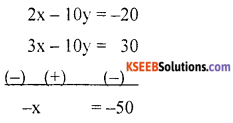 KSEEB Solutions for Class 10 Maths Chapter 3 Pair of Linear Equations in Two Variables Ex 3.7 4