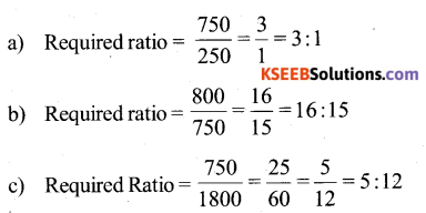 KSEEB Solutions for Class 6 Maths Chapter 12 Ratio and Proportion Ex 12.1 67