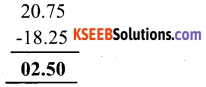 KSEEB Solutions for Class 6 Maths Chapter 8 Decimals Ex 8.6 1