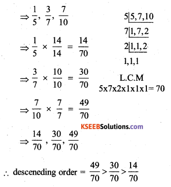 KSEEB Solutions for Class 7 Maths Chapter 2 Fractions and Decimals Ex 2.1 22
