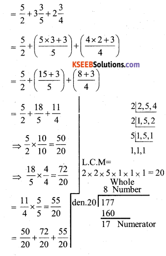 KSEEB Solutions for Class 7 Maths Chapter 2 Fractions and Decimals Ex 2.1 31