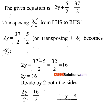 KSEEB Solutions for Class 7 Maths Chapter 4 Simple Equations Ex 4.3 2