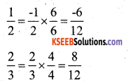 KSEEB Solutions for Class 7 Maths Chapter 9 Rational Numbers Ex 9.1 12