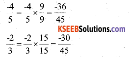 KSEEB Solutions for Class 7 Maths Chapter 9 Rational Numbers Ex 9.1 8