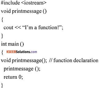 1st PUC Computer Science Question Bank Chapter 13 User Defined Functions 1