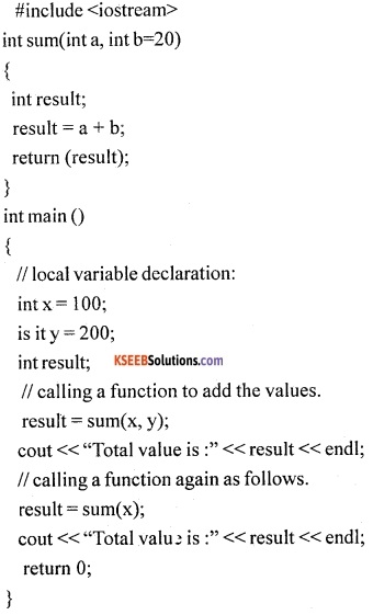 1st PUC Computer Science Question Bank Chapter 13 User Defined Functions 6