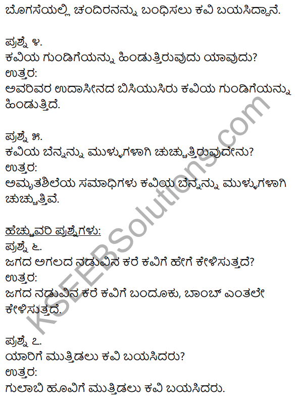 1st PUC Kannada Textbook Answers Sahitya Sanchalana Chapter 14 Devarigondu Arji 4