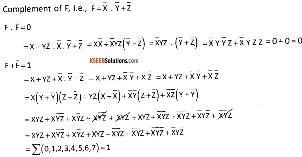 2nd PUC Computer Science Boolean Algebra Five Marks Questions and Answers 71