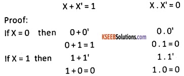 2nd PUC Computer Science Boolean Algebra Three Marks Questions and Answers 44