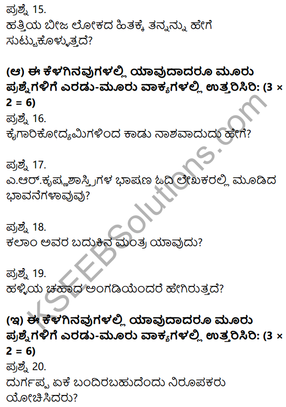 2nd PUC Kannada Previous Year Question Paper March 2017 4