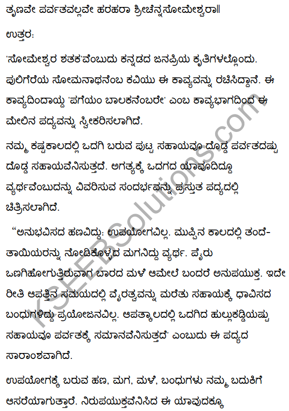 2nd PUC Kannada Textbook Answers Sahitya Sampada Chapter 4 Pageyam Balakanembare 27
