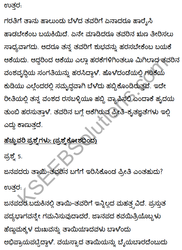 2nd PUC Kannada Textbook Answers Sahitya Sampada Chapter 6 Habbali Avara Rasaballi 22