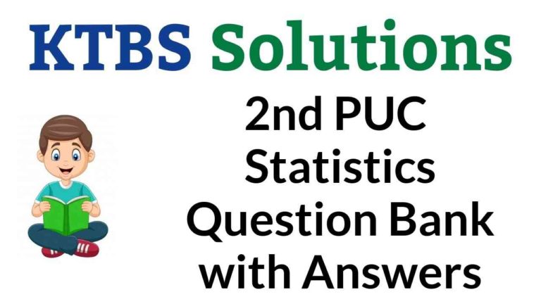 2nd PUC Statistics Question Bank with Answers Karnataka
