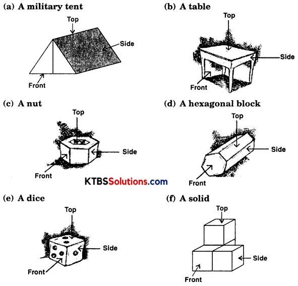 KSEEB Solutions for Class 8 Maths Chapter 10 Visualizing Solid Shapes Ex 10.1 Q4