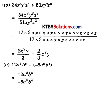KSEEB Solutions for Class 8 Maths Chapter 14 Factorization Ex 14.3 Q1.1