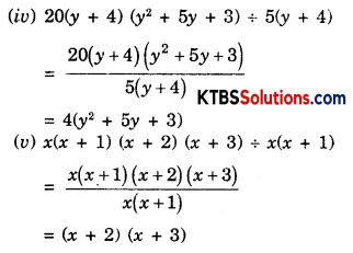 KSEEB Solutions for Class 8 Maths Chapter 14 Factorization Ex 14.3 Q4.1