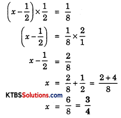 KSEEB Solutions for Class 8 Maths Chapter 2 Linear Equations in One Variable Ex 2.2 Q1