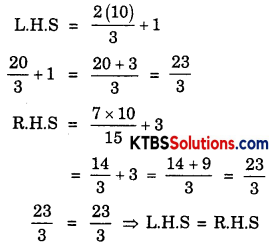 KSEEB Solutions for Class 8 Maths Chapter 2 Linear Equations in One Variable Ex 2.3 Q8.1