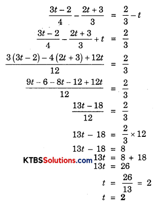 KSEEB Solutions for Class 8 Maths Chapter 2 Linear Equations in One Variable Ex 2.5 Q5