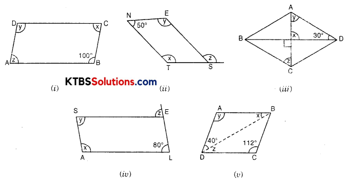KSEEB Solutions for Class 8 Maths Chapter 3 Understanding Quadrilaterals Ex 3.3 Q2