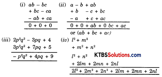 KSEEB Solutions for Class 8 Maths Chapter 9 Algebraic Expressions and Identities Ex 9.1 Q3